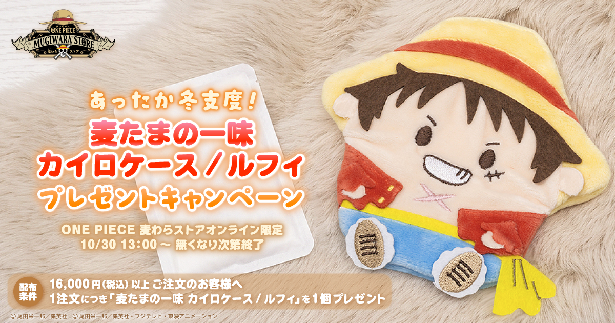 麦わらストアオンライン限定 麦たまの一味 カイロケース プレゼントキャンペーン